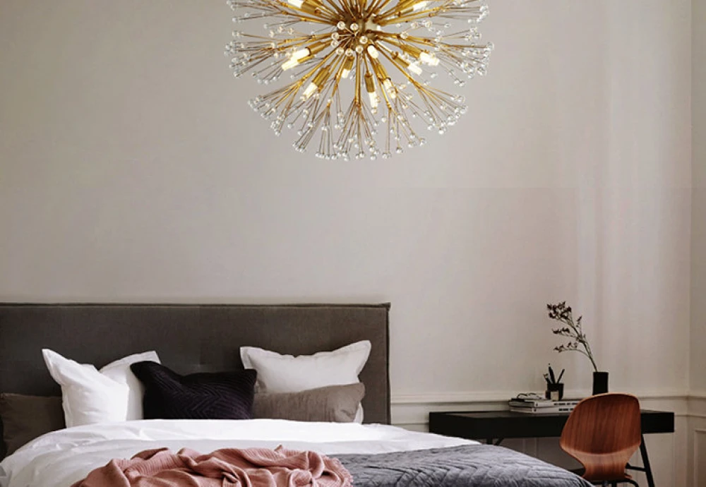 bronze and crystal chandelier