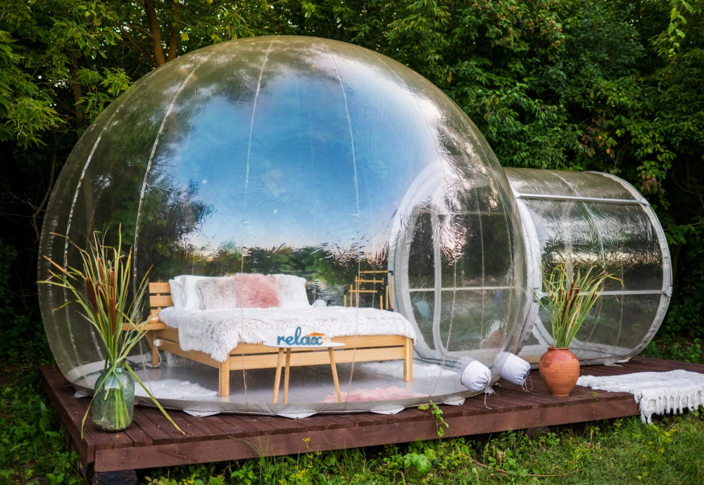 crystal bubble tent